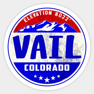 Vail Colorado Skiing Ski Sticker